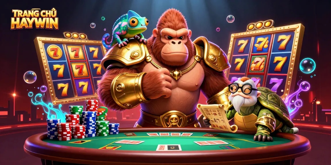 Experience the excitement at TRANG CHỦ HAYWIN, where the king of gambling reigns with thrilling slot machines and vibrant casino action.