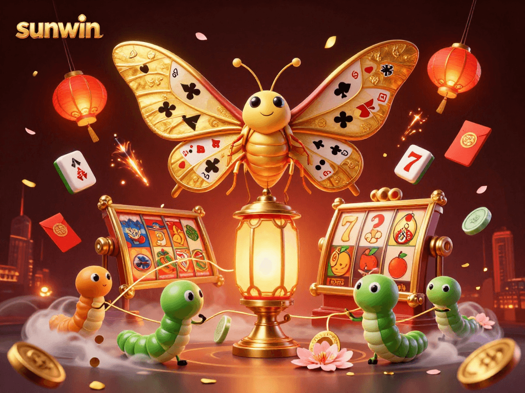 Engage in thrilling gameplay at Sunwin with vibrant casino visuals featuring dynamic elements.