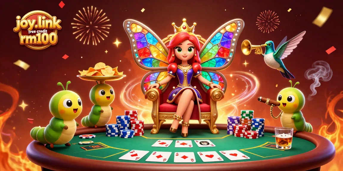 Experience tournament action with joy.link free credit rm100 offers at a vibrant poker scene featuring stunning characters.