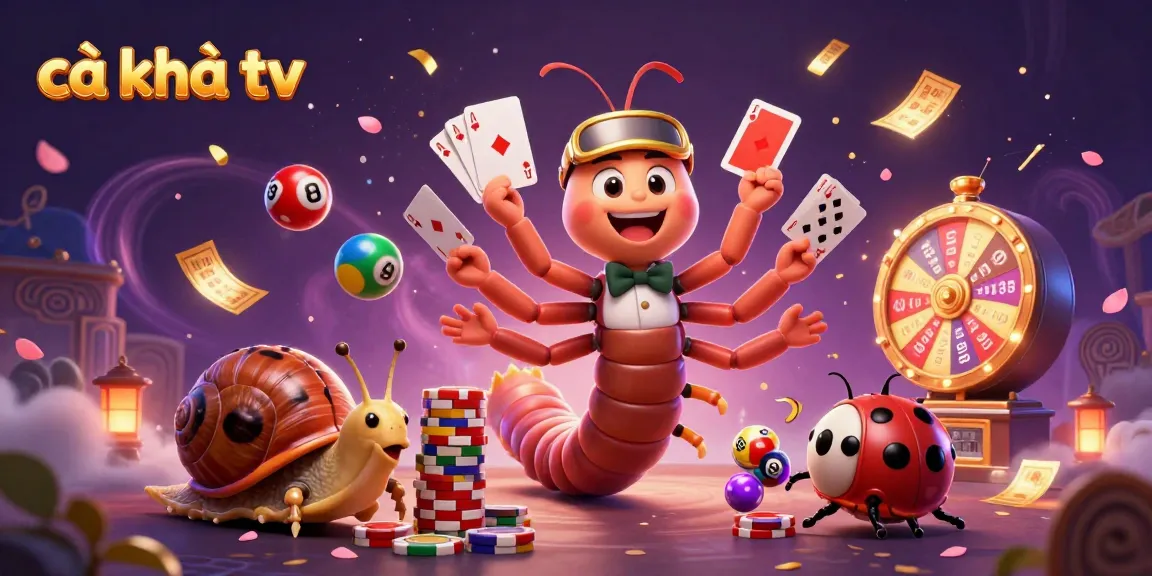 Experience the excitement of cà khịa tv with a vibrant display of colorful lottery elements and engaging characters.