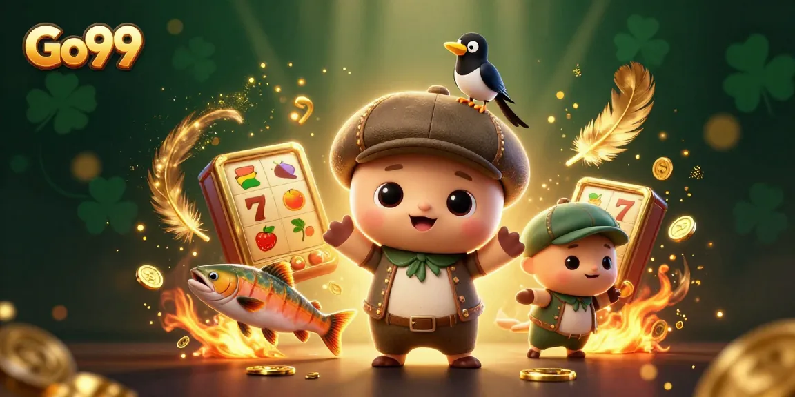 Engage with Go99's fun slots featuring cartoon characters and vibrant casino elements.