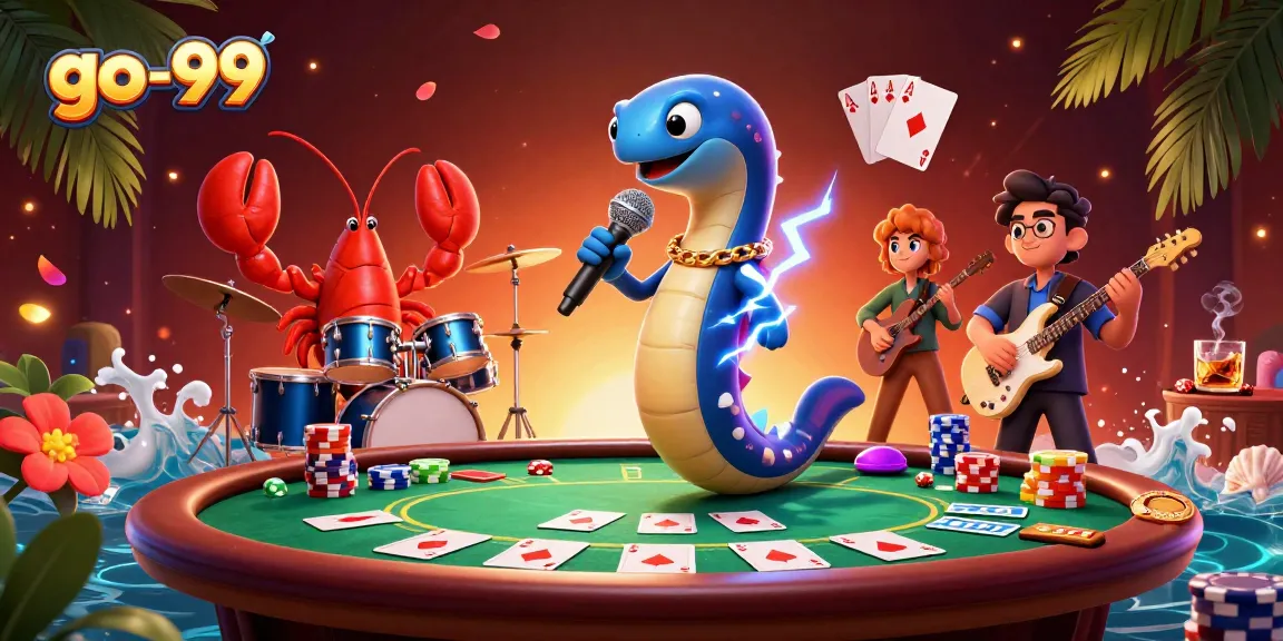 Experience the thrill of go-99 with an electric eel DJ and vibrant casino atmosphere.