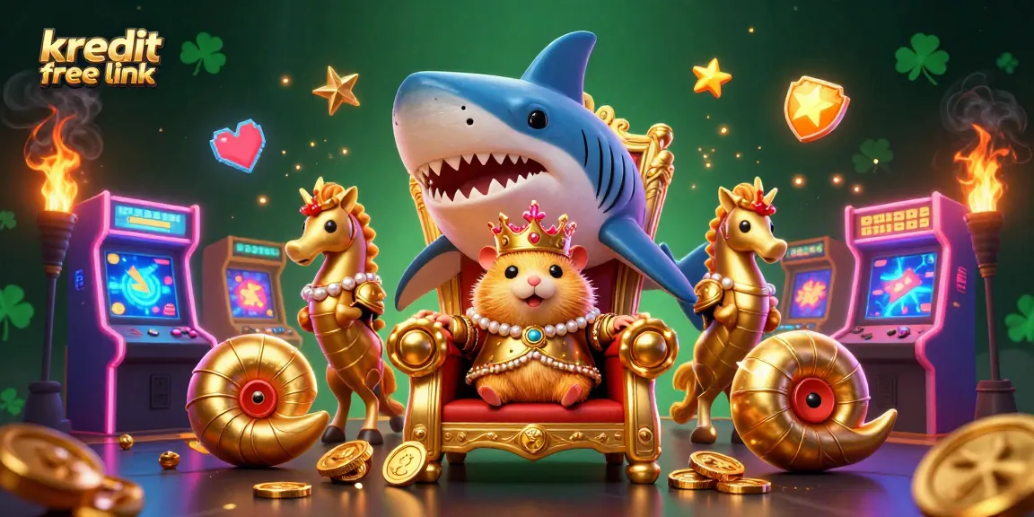 Experience the excitement of kredit free link with our vibrant 3D casino-themed illustration