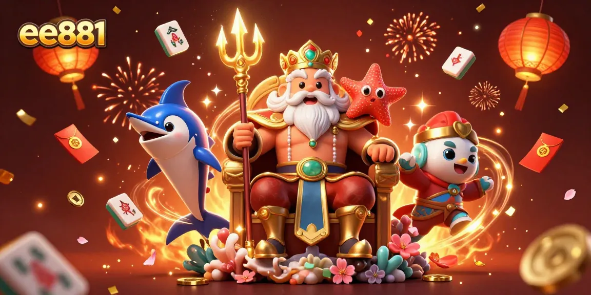 Experience thrilling gameplay at ee881 with a vibrant celebration of casino elements and charming characters