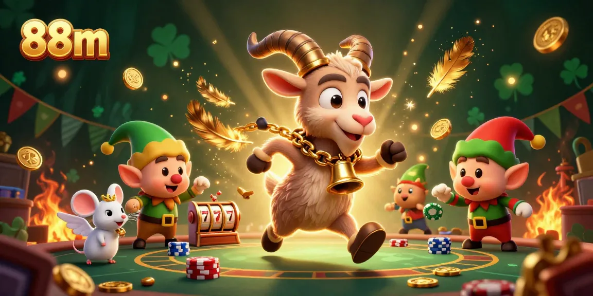 Experience the excitement of 88m casino with Krampus, angel mouse, and elf gremlins for thrilling games.